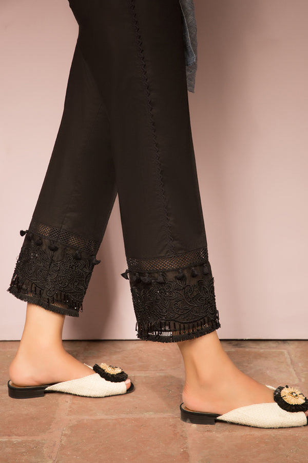 SCALLOP FLARE BLACK (EV-180289) - ELAN